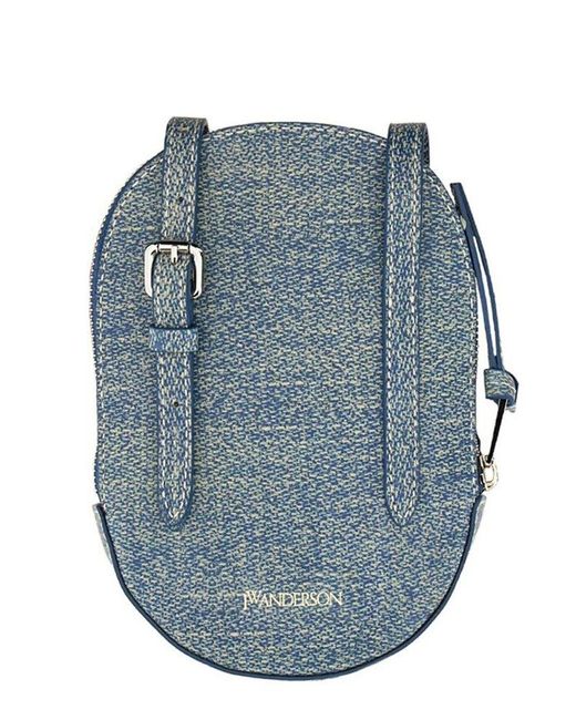 J.W. Anderson Blue Medium Cap Zipped Messenger Bag for men