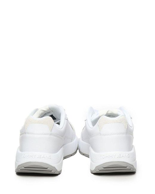 Tommy Hilfiger White Fine Cleat Chunky Runner Trainers for men