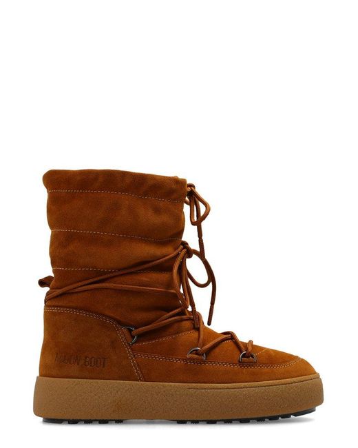Moon Boot Brown Ltrack Lace-up Boots