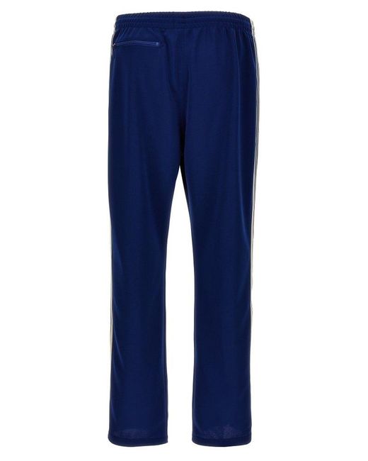 Needles Blue Logo Embroidery Joggers for men