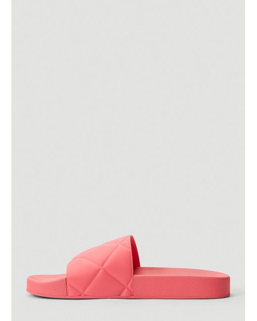BOTTEGA VENETA Leather Slip-On Sandals in Desert Rose | ModeSens