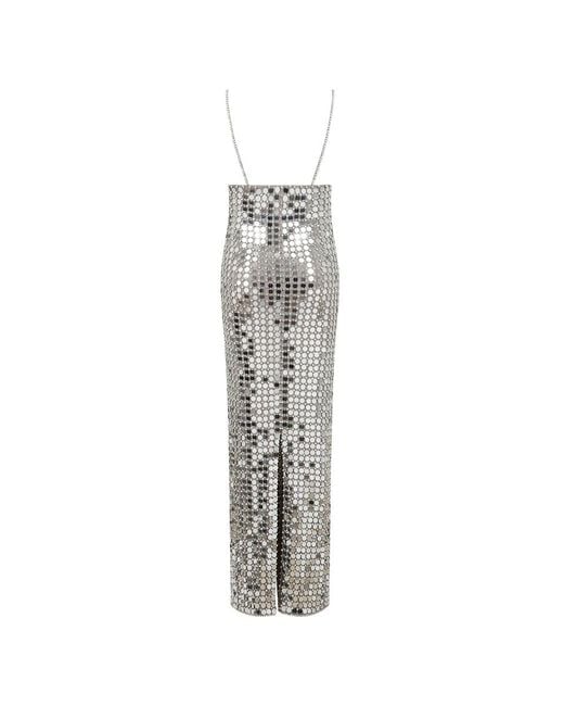 retroféte Gray Perri Plunging V-Neck Dress
