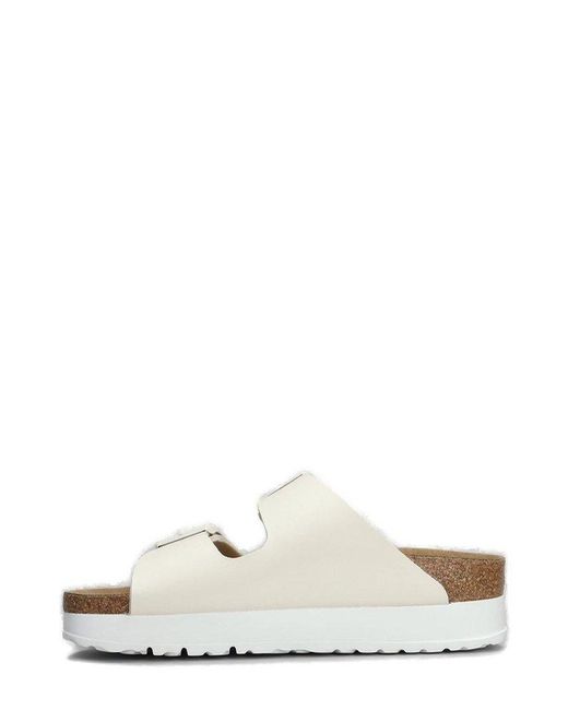 Birkenstock White Arizona Double Strap Sandals