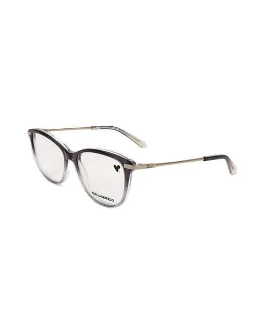 Karl Lagerfeld Black Square Frame Glasses