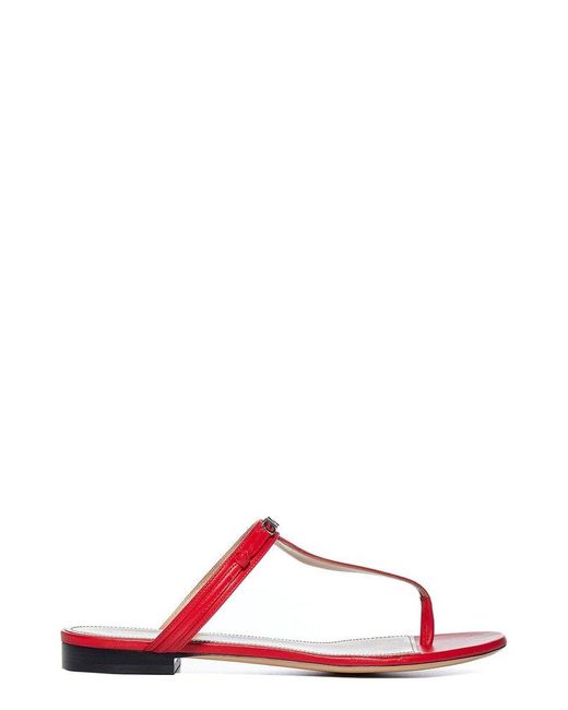 Givenchy Elba Thong Sandals in Red | Lyst Canada
