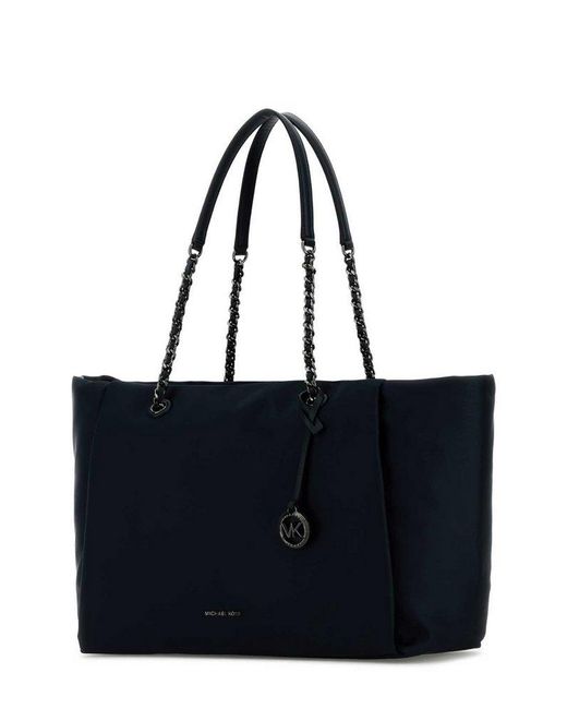 MICHAEL Michael Kors Blue Logo Plaque Tote Bag