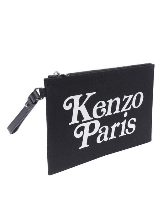 KENZO Black Utility Pochette for men