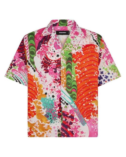 DSquared² Multicolor Patterned Shirt, for men