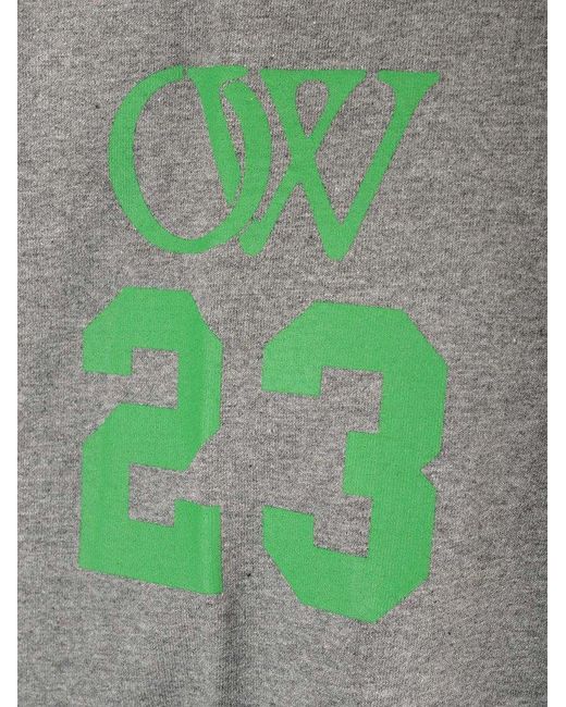 Off-White c/o Virgil Abloh Gray Off- Skate Ow 23 T-Shirt for men