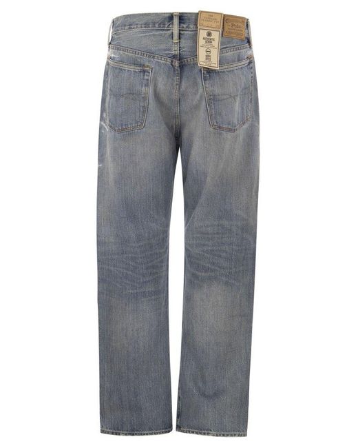 Polo Ralph Lauren Blue Classic-Fit Vintage Jeans for men