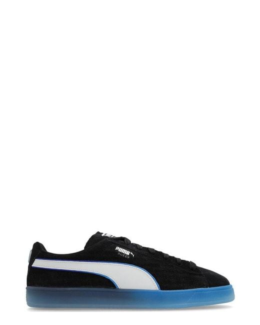 PUMA Black X Playstation Logo-patch Lace-up Sneakers for men