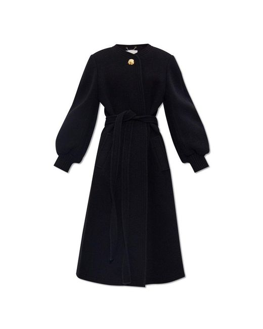 Chloé Black Wool Coat,