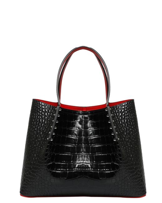 christian louboutin cabarock small tote bag