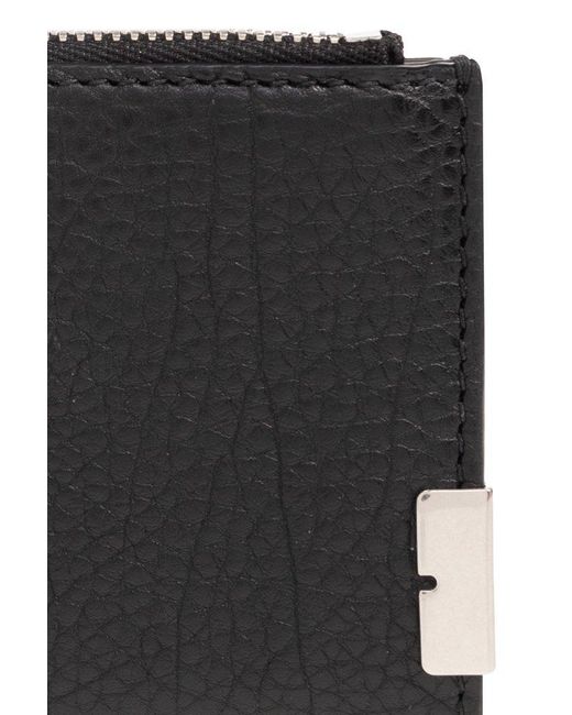 Burberry Black Leather Card Holder, for men