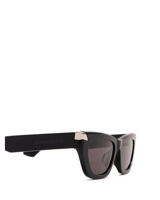 Alexander McQueen Gray Cat-eye Frame Sunglasses
