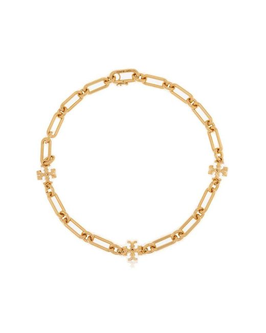 Tory Burch Metallic Roxanne Chain-linked Necklace