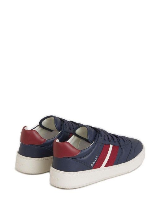 Bally Blue Round-toe Lace-up Sneakers for men