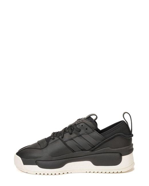Y-3 Black Rivalry Lace-up Sneakers for men