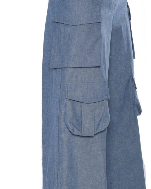 Ballantyne Blue Lightweight Denim Cargo Pants