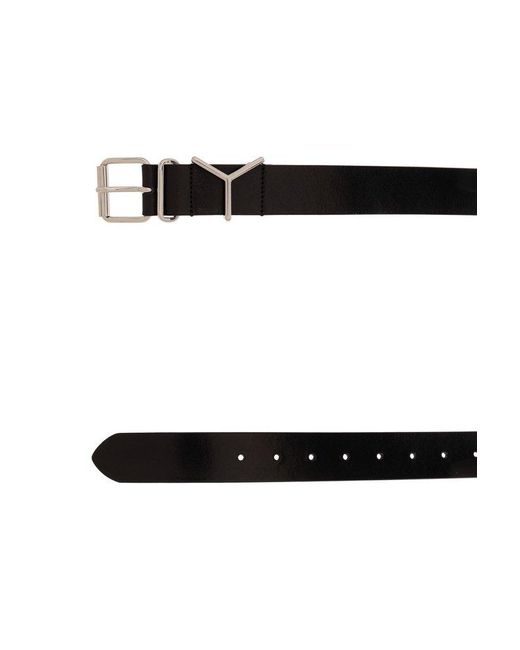 Y. Project Black Y Project Leather Belt for men