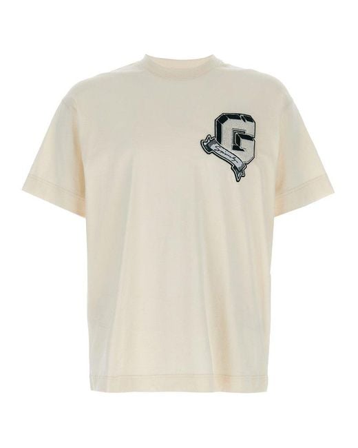 Givenchy Natural T-Shirt With Round Neckline for men