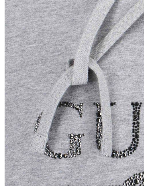 【送料&関税込】Gucci Rhinestone Logo Hoodie Gucci New Gucci Rhinestone Logo Hoodie in Grey | Grailed