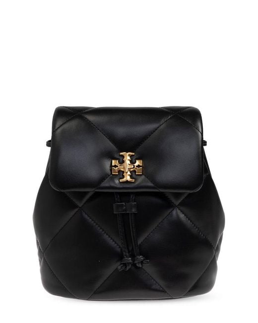Tory Burch Black Kira Logo Plaque Mini Backpack