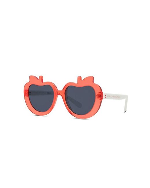 Stella McCartney Blue Apple-shaped Frame Sunglasses
