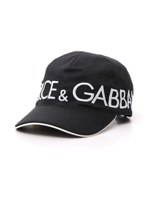 Dolce & Gabbana Black Logo Cap for men