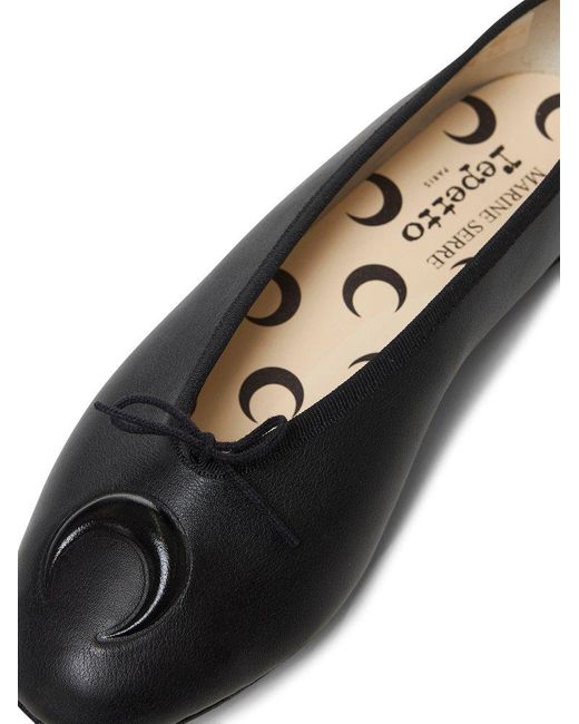 Marine Serre X Camille Repetto Lilouh フラットバレーシューズ Marine Serre x Camille Repetto Lilouh Ballet Flats | Black