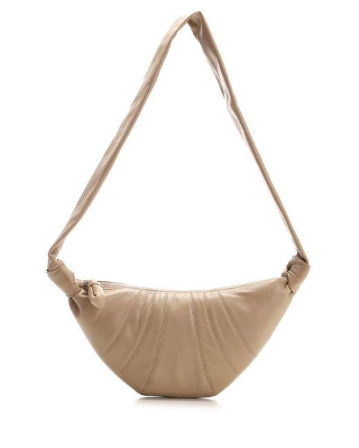 Lemaire Natural Croissant Zipped Small Crossbody Bag
