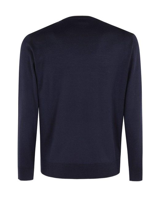 Eleventy Blue Girocollo Ml for men