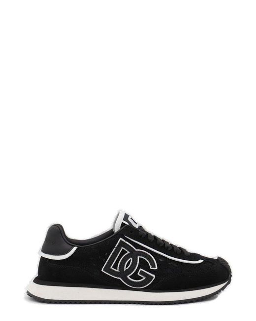Dolce & Gabbana Black Sneakers Dg Cushion