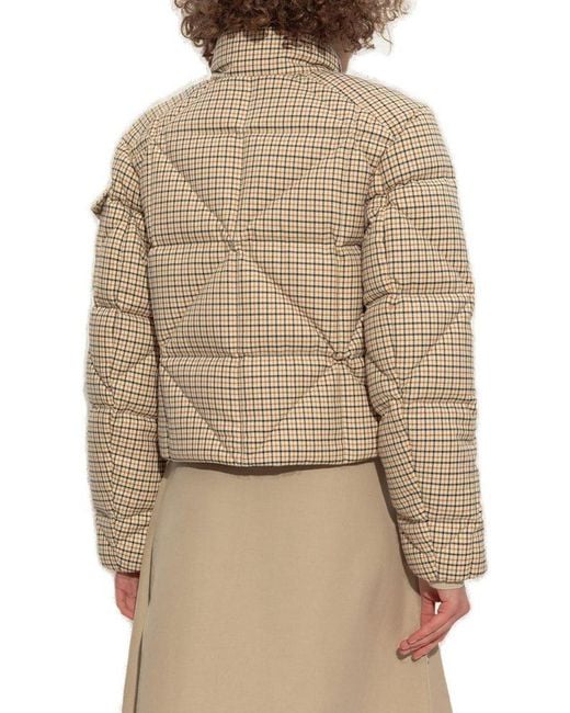 Moncler Natural Keros Quilted Short Down Jacket