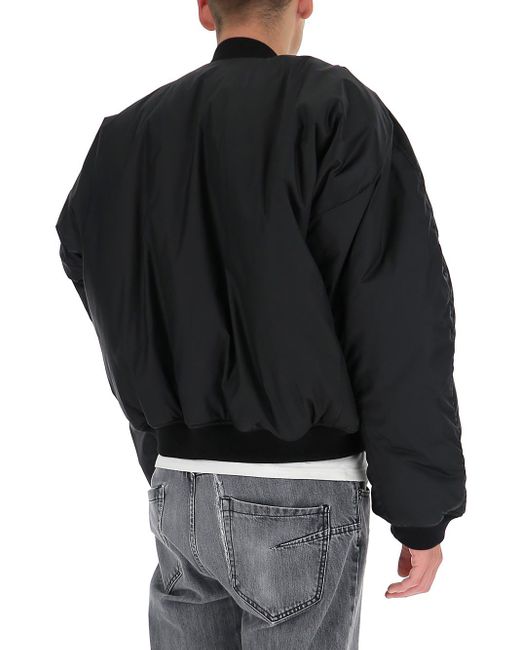 Balenciaga Synthetic Steroid Bomber Jacket in Black for Men - Lyst