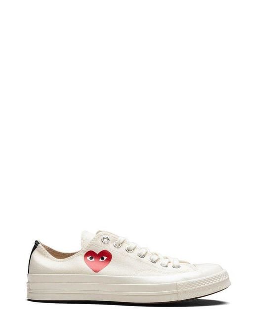 COMME DES GARÇONS PLAY White Comme Des Garcons Play X Converse Chuck 70 Lace-Up Sneakers