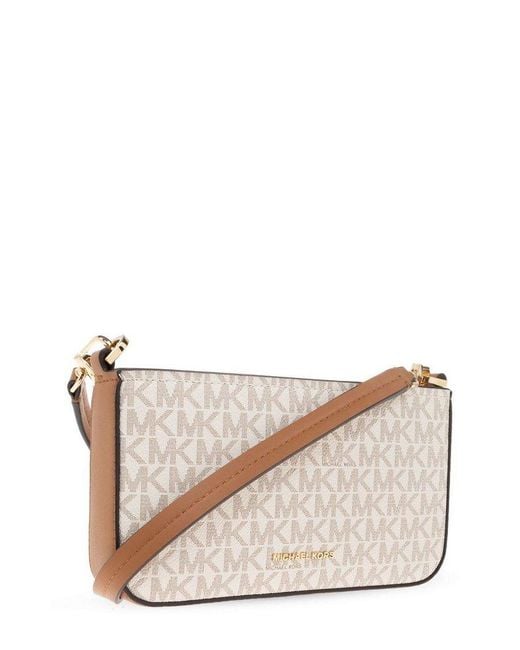 MICHAEL Michael Kors Natural Bryant Small Signature Logo Convertible Pochette