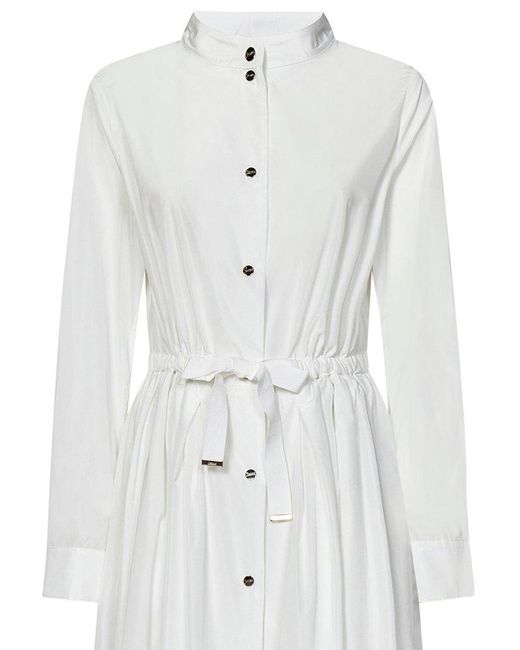 Herno White Midi Dress