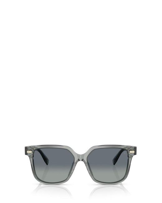 Brunello Cucinelli Gray Square Frame Sunglasses