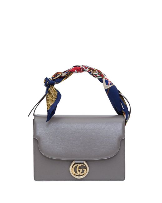 Gucci Gray GG Shoulder Bag