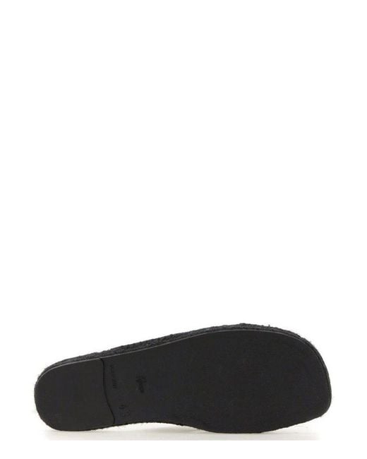 Castaner Black Kevin Crossover Strap Slides for men