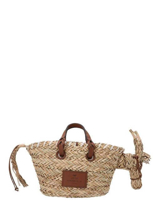 Anya Hindmarch Small Donkey Basket Bag in Natural Lyst Australia