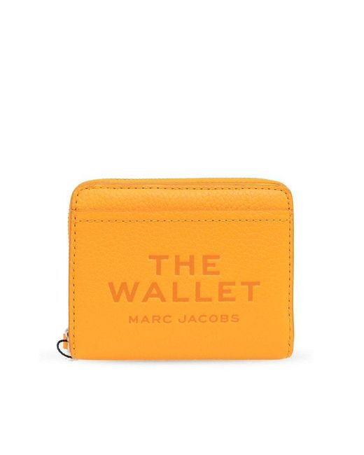 Marc Jacobs Orange Wallet With Logo,