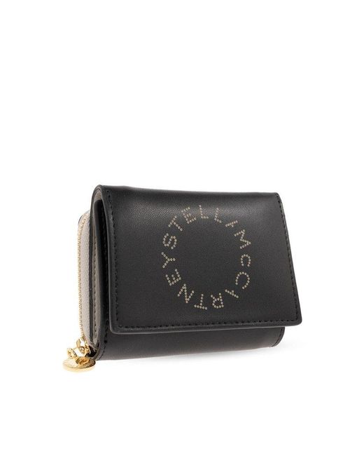 Stella McCartney Black Wallet With Logo