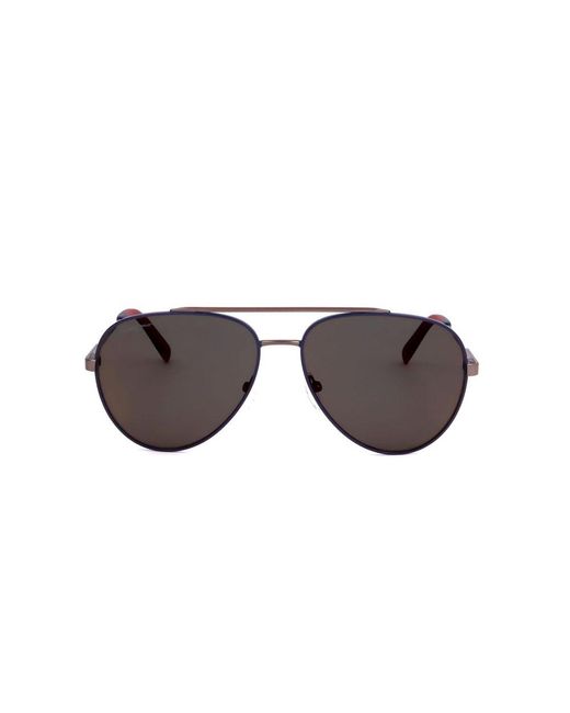 Ferragamo Black Aviator-frame Sunglasses for men