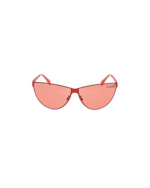 Fendi Red Cat-eye Frame Sunglasses
