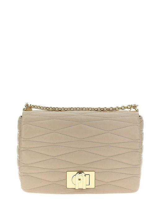 Furla Gray Shoulder Bag 1927 Medium