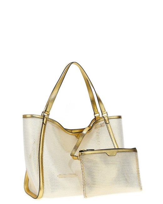 Tom Ford Logo Patch Mesh Tote Bag in Natural | Lyst