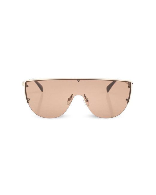 Alexander McQueen Pink Sunglasses With Skull Detail,
