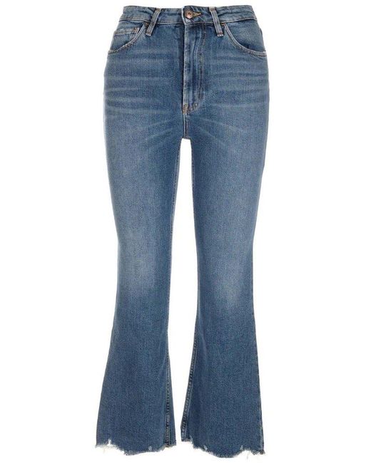 3x1 Blue High-waist Bootcut Jeans